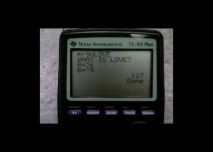 TI-83 analyzes love