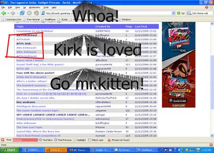 Everybody loves kirk...