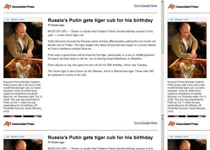Happy Birthday Vladimir Putin!!!