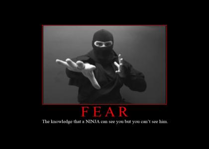 Motivational poster knows the real meaning of FEAR