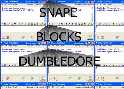 SNAPE BLOCKS DUMBLEDORE!!!!!!