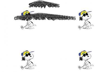 super Fixed Snoopy changes facial expressions