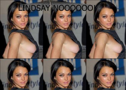 LINDSAY NOOOOO!!!! (nipple shot)