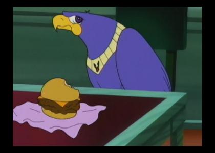 Avenger wanted a cheeseburger.....