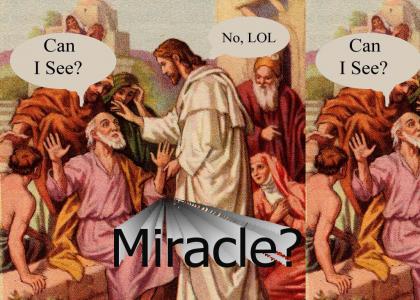 Jesus cures blindness