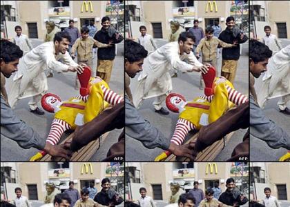 The KING defeats Ronald McDonald!