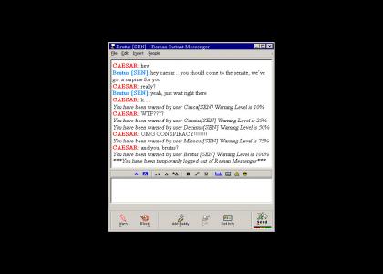 HISTORYTMND: Caesar's Roman Instant Messenger