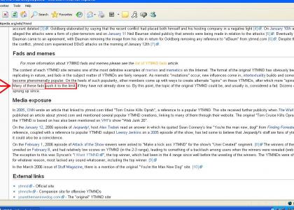 Wikipdia,  "YTMND fads push it to the limit"