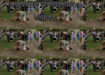 A Guy Marks Where the Valley of Perhistoric Vaginas is