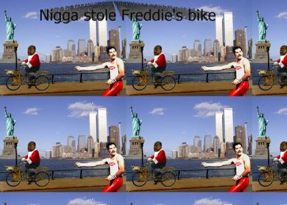 Nigga stole Freddie Mercury's BICYCLE! BICYCLE!
