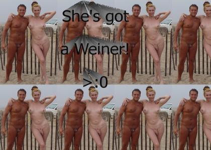 She's got a Weiner!