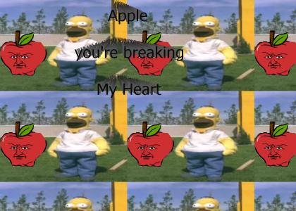 Homer meets an Alien Apple