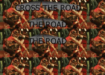 Cross the road, the road the road