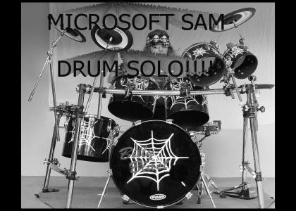 Microsoft sam's drum solo