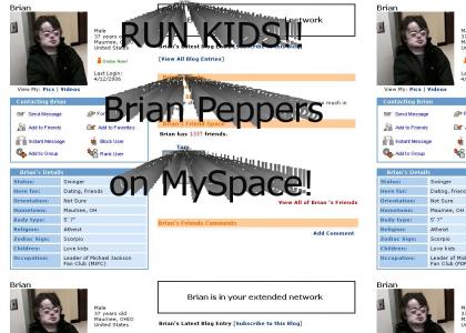Brian Peppers Hits Myspace