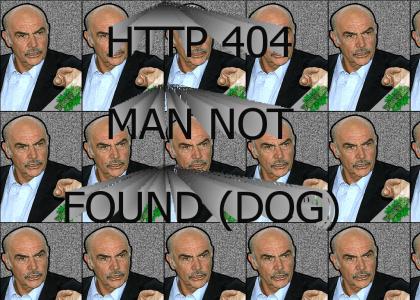 YESYES: HTTP 404 MAN NOT FOUND (DOG)