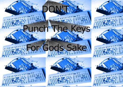 DON'T Punch The Keys For Gods Sake