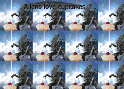 aliens love cupcakes