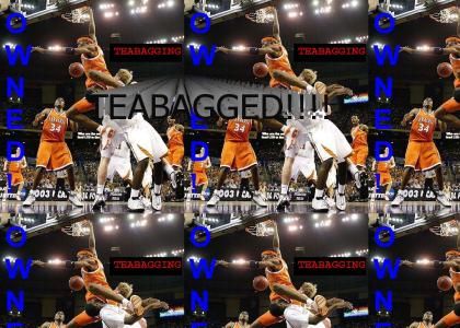 Basketball Teabagged!