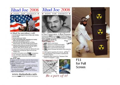 VOTE JIHAD JOE 2008