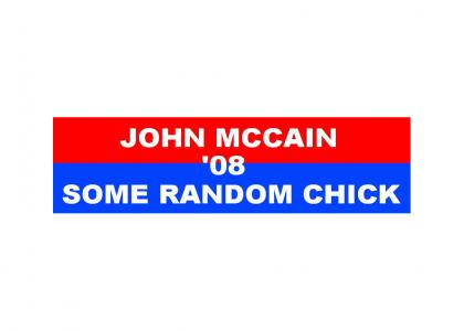 New Mccain Bumper Sticker Unveiled