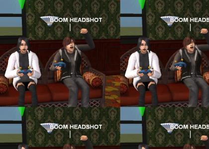 BOOM HEADSHOT! (Sims style)