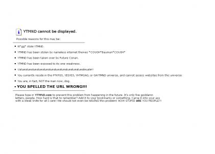 YTMND Cannot Be Displayed