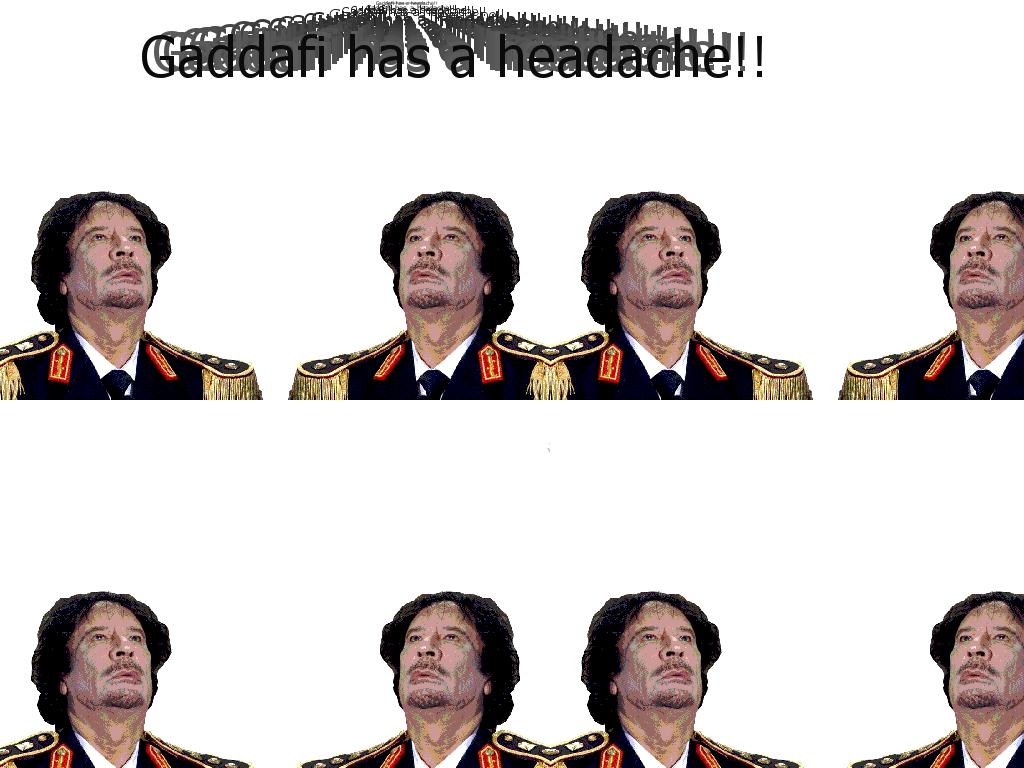 Gaddafi-headache