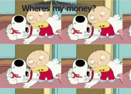 Stewie beats up Brian