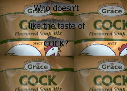 Cock flavored soup