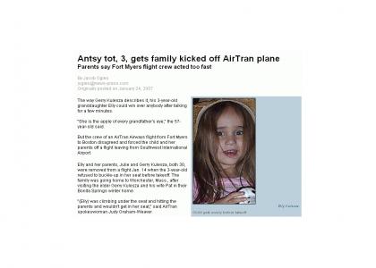 Airtran Staff Kicks Off Unruly Child