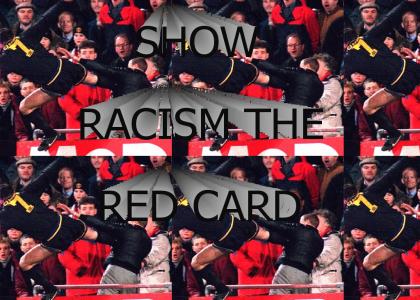 Cantona Shows Racism The Red Card
