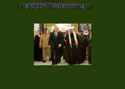 President George W. Bush visits Saudi Arabia.