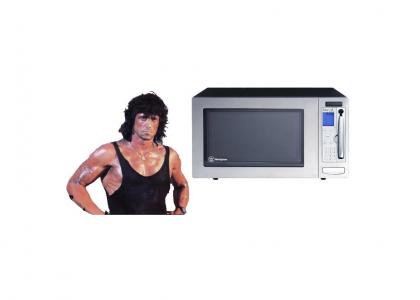 Rambo prefers microwaves because...