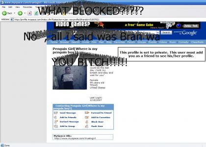 Blocked from heathers myspace