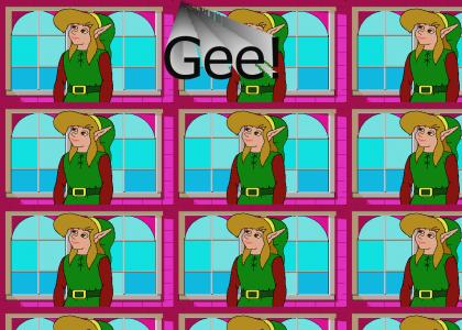 Zelda CD-i - Link is bored