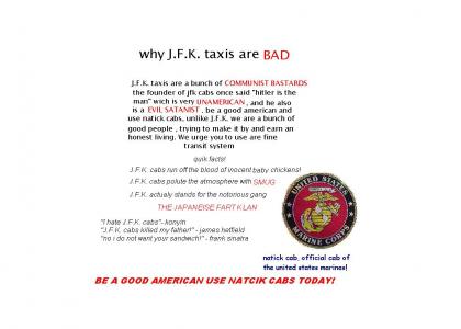 J.F.K. cabs are ... BARBARIC!