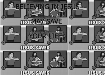 JESUS SAVES!