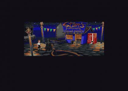 Vader sells EVERYTHING to Guybrush (monkey island)