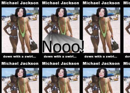 MJ makes a splash at the beach...