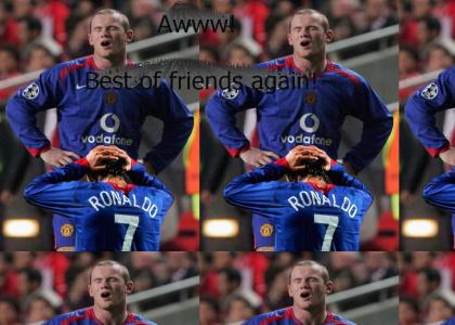 Rooney and Ronaldo make friends