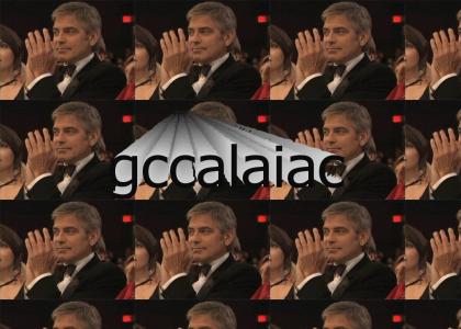 George Clooney Claps and Looks Around In A Crowd