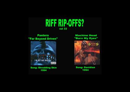 Riff Rip-Offs Vol 33 (Pantera v. Machine Head)