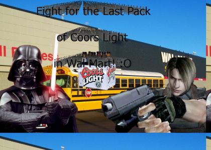 Vader Fights Leon for Beer