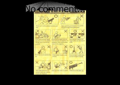 Funny Japanese Warning Sheet