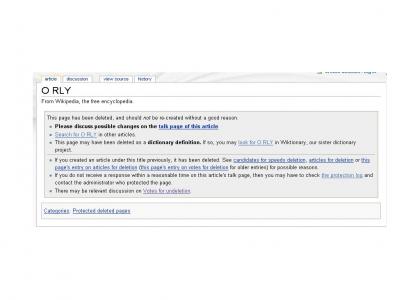 WikiPedia hates the o rly/ya rly owls!