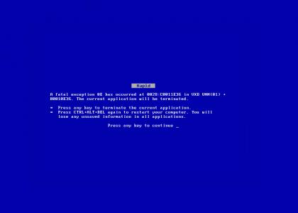 Blue Screen of Death