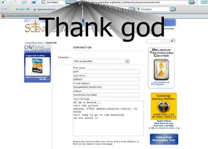 Thank god for scientology forms
