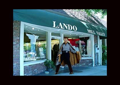 Where does Lando buy his outfits?