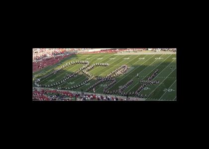 Ohio St Marching Band sends an SOS